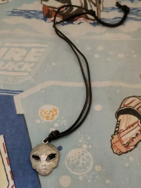 Vintage Alien Pendant Necklace