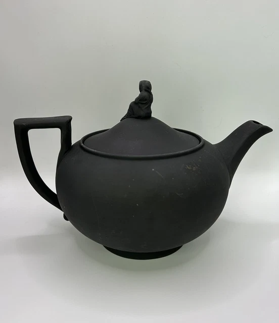 RARE WEDGWOOD BLACK Basalt Teapot With Sybil Finial £65.00 PicClick UK