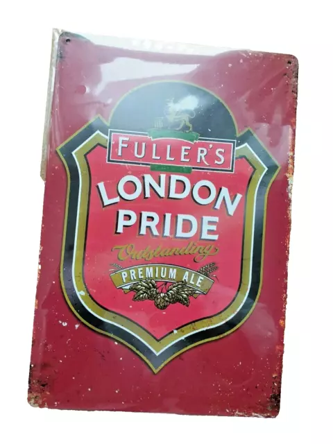 London Pride Bitter Metal Sign Plaque Man Cave Beer Retro Pub Bar FREE P&P