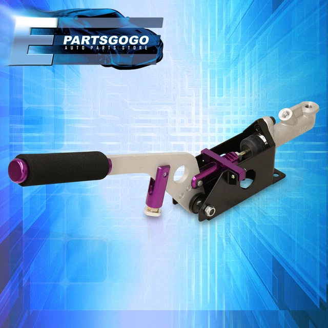 Purple Handbrake Handle Lever Arm Drift E-Brake Vertical Horizontal Locking Unit