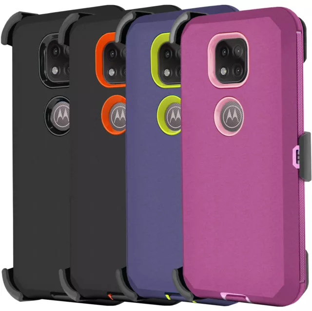 for Motorola Moto G Power 2021 Rugged Clip Defender Phone Case Screen Protector