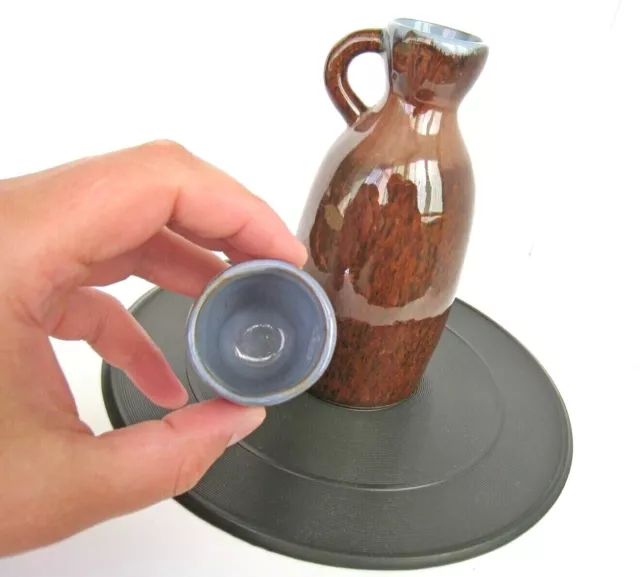 Ukrainian Home décor pottery beverage carafe handmade raku ceramic gift