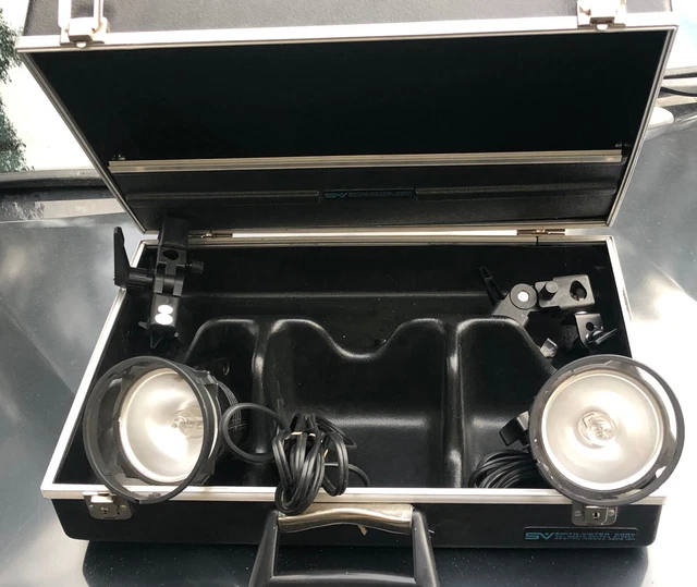 Smith-Victor 2 Lights 700 sg Watt Toolbox Kit Photo Video Vintage Case TESTED