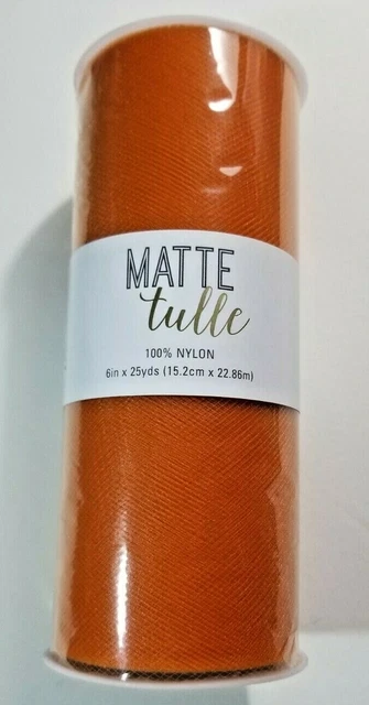Tul naranja mate 6" X 75 pies artesanía fiesta decoración boda +++
