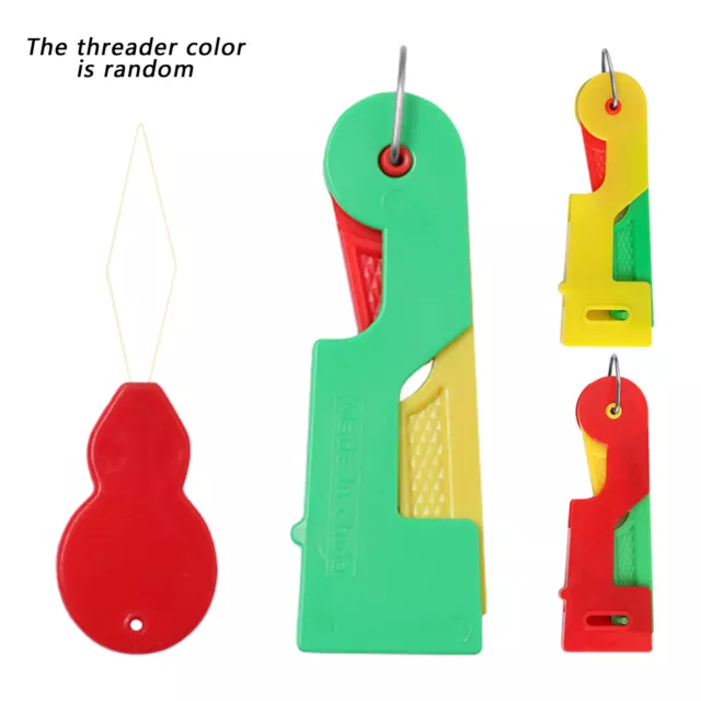 2pcs Gourd Shaped Needle Threader DIY Easy Insert For Hand Sewing Cross Stitch