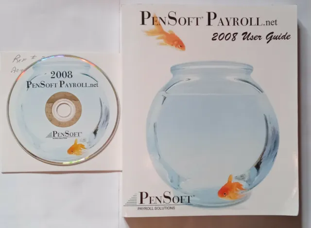 PenSoft Payroll Solutions 2008 User Guide & CD Rom Installation Disc Software