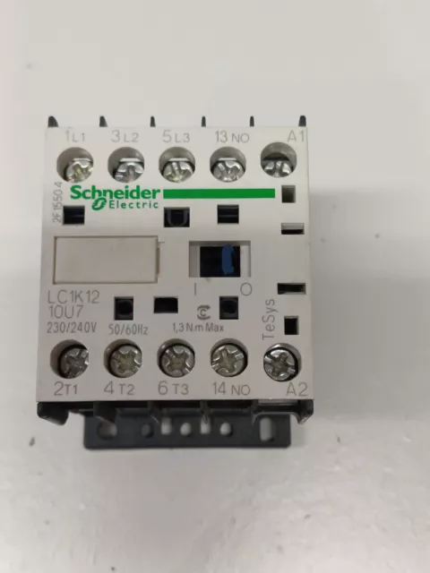 Schneider Electric TeSys LC1K1210U7  Contactor 3 Pole 12A AC3 5.5kW 240V AC Coil