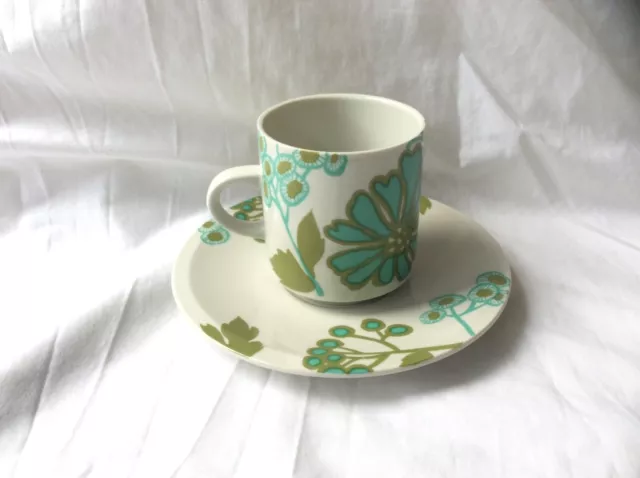 Vintage Villeroy & Boch Scarlett Muster Kaffeetasse & Untertasse