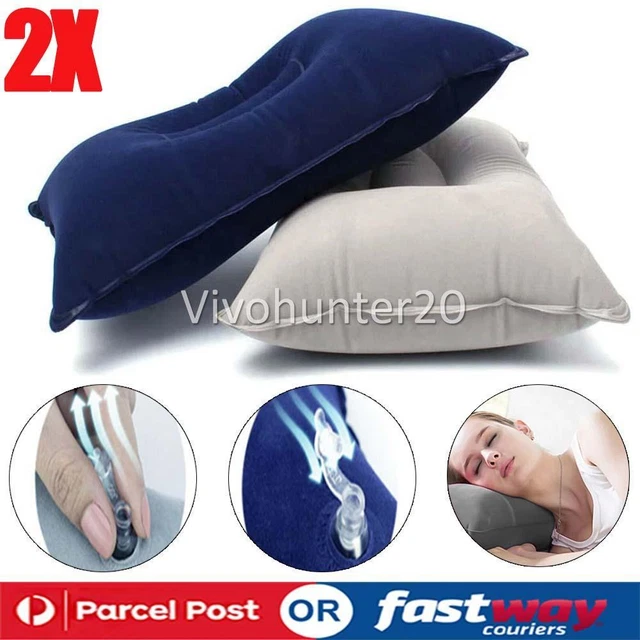 2PCS Double Sided Inflatable Pillow Mat Cushion For Outdoor Traveling Camping