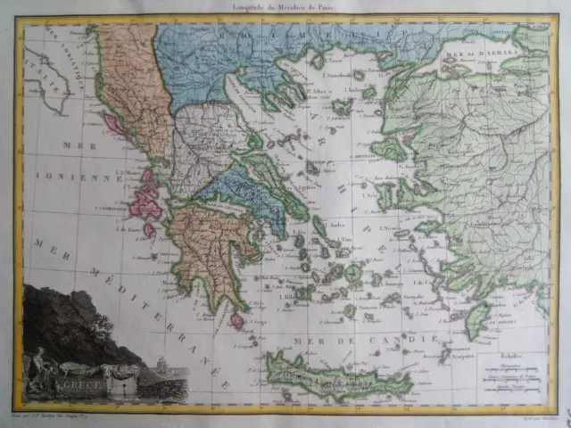 1812 - LAPIE - Map GREECE  CRETE  SEA OF MARMARA