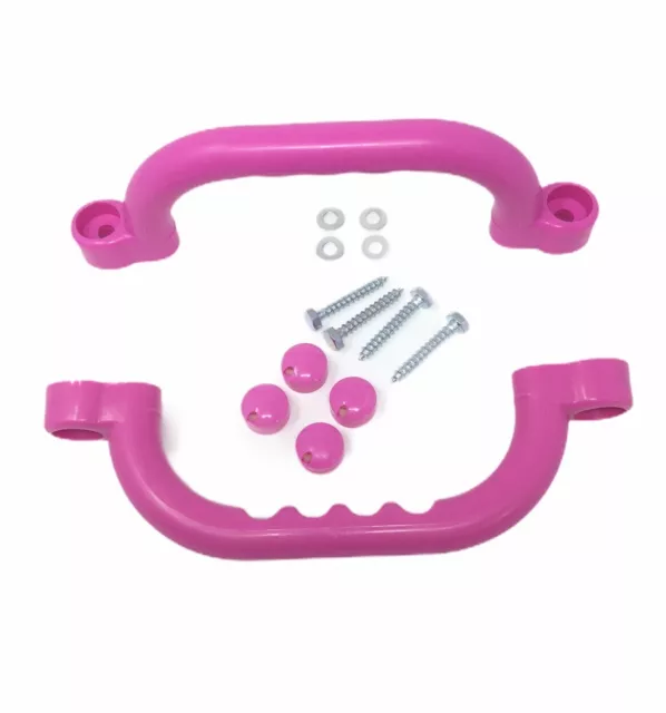 Pink grab handles for  kids climbing frame  Tree house Play Den Fast dispatch