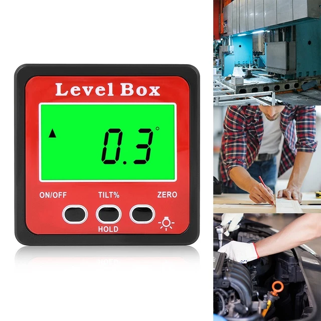 Luce Equipment Digitale Goniometro Inclinometro Magnetico Plastica ABS 0° C ~