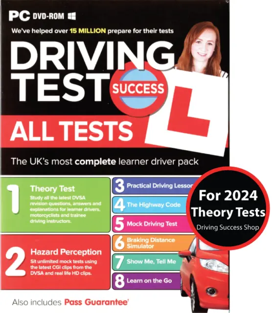 Driving Theory Test Success All Tests & Hazard Perception PC DVD-ROM 2024