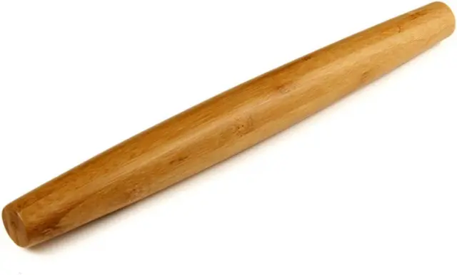 HONGLIDA Classic French Rolling Pins Bamboo Wooden Rolling Pin for Baking Pizza
