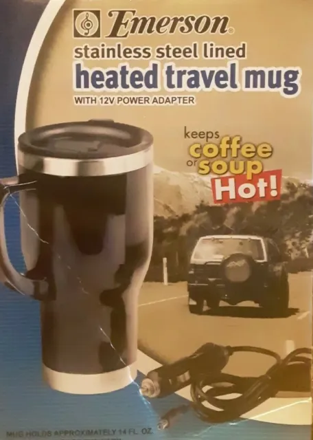 Emerson Heated 14oz Travel Mug New plugin car