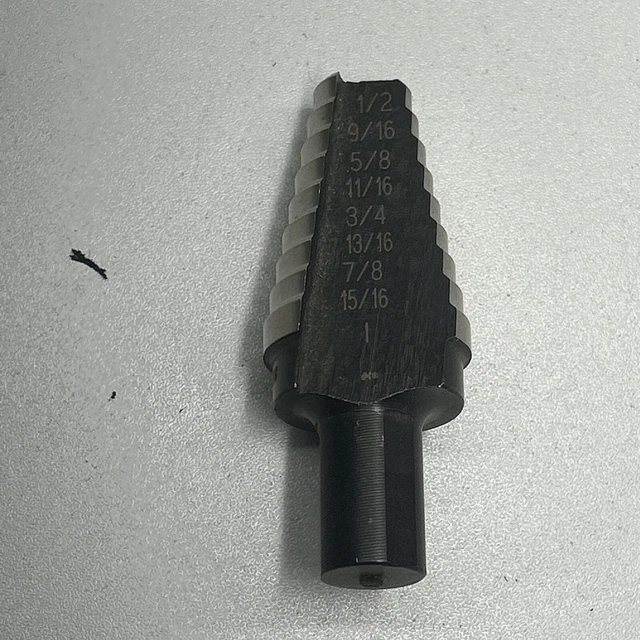 OEM Klein Unibit 1/2"-1"  8-Step Hole Enlarging Bit Made in USA  #2 ships free