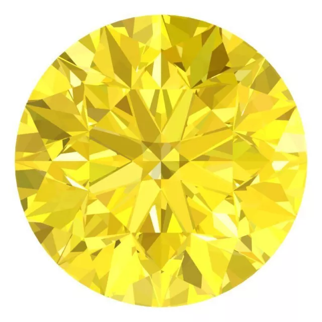 CERTIFIED Round Fancy Yellow Color VS 100% Loose Natural Diamond Wholesale Lot