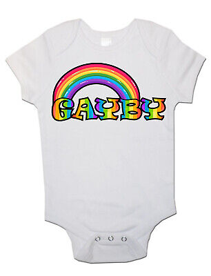 RAINBOW GAYBY Baby Vest Bodysuit Gift Present