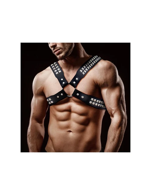 Adonis Arnés Masculino para el Pecho Cuero Vegano