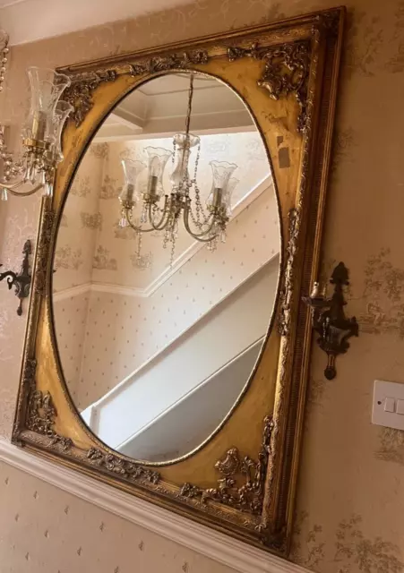 Very Large Ornate Wall Mirror