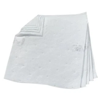 3M 19" x 17" White Oil Only Sorbent Pads 100 Pieces