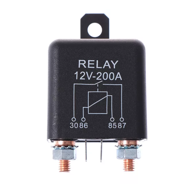 12 V 200 Amp relè carica/verricello diviso resistente per auto furgone barca 4 pin#ee