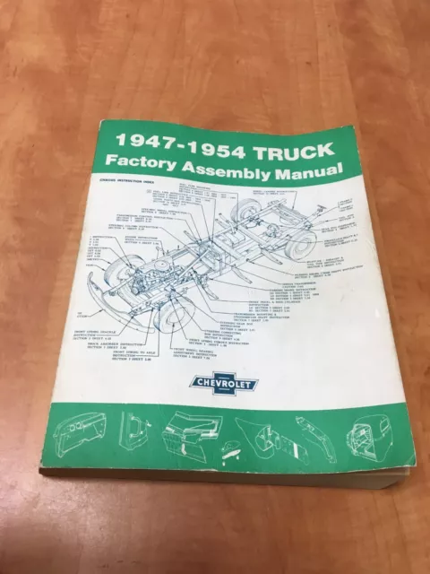 Vintage Chevrolet 1947-1954 Truck Factory Assembly Manual