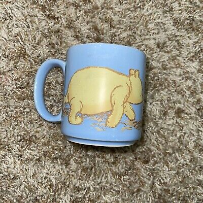 Vintage Walt Disney Classics  Winnie the Pooh Piglet Periwinkle Coffee Mug Cup