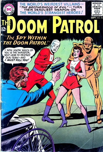 Doom Patrol #90 (1964) GREAT COMIC DC The Enemy Within the Doom Patrol-NO RESERV