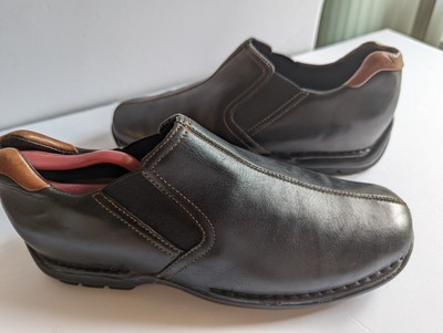 COLE HAAN ZENO Black Leather Driving 