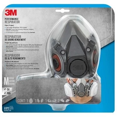 Half-Mask Organic Vapor/P95 Respirator Assembly, Medium -6211P1-DC