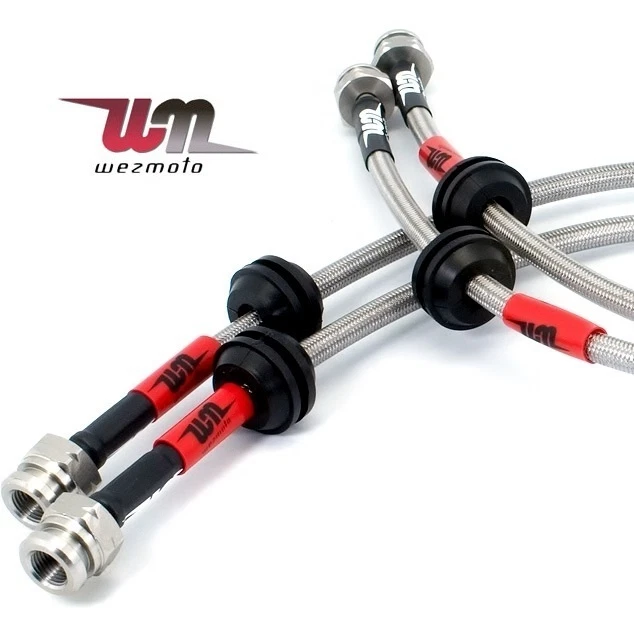 VW TRANSPORTER T4 FULL KIT Wezmoto Stainless Steel Braided Brake Hoses