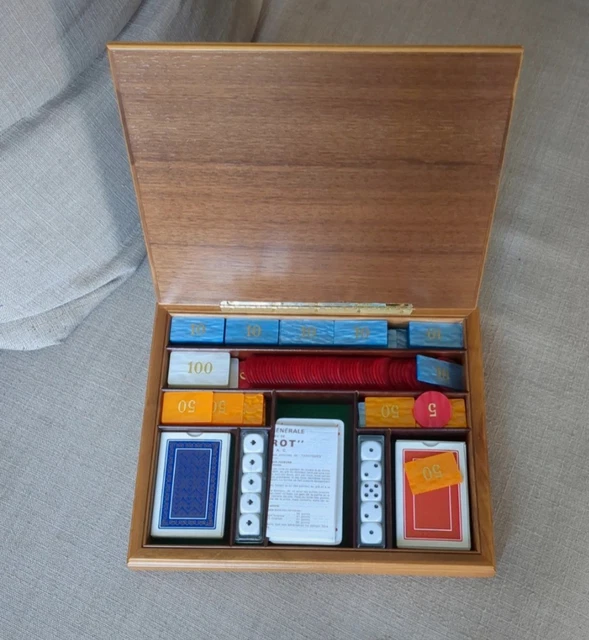 Coffret Ancien Tarot – 99 Jetons + Jeu De Cartes, état Très Bon, Luxe