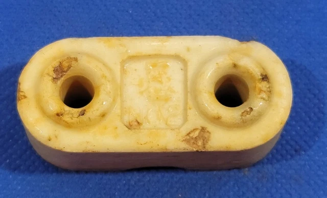 Small White Porcelain Ceramic Electrical Insulator