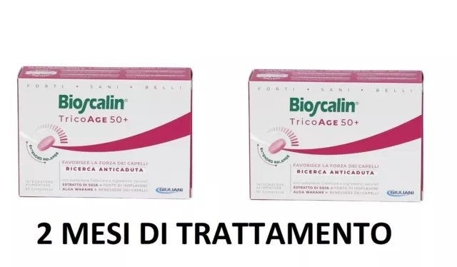 Nuovo Bioscalin Tricoage 50+ Trattamento Completo 2 Mesi 60 Compresse