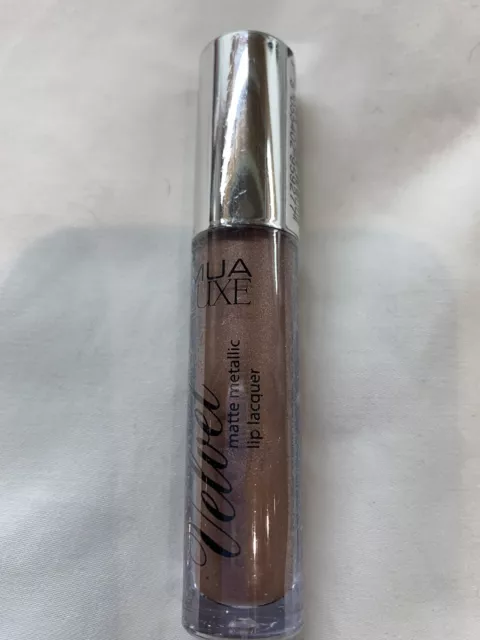 New & Sealed Mua Make Up Academy Luxe Velvet Metallic Lip Lacquer In Perseus