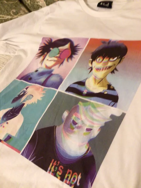 GORILLAZ HUMANZ TOUT T SHIRT S Pit 2 Pit 19 Ins 2017 G foot