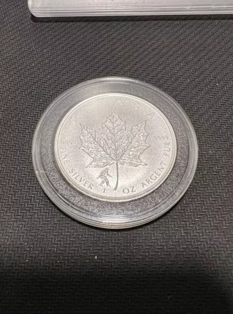 2016 Canada $5 1oz .9999 Silver Maple Leaf * BIGFOOT PRIVY * Rev Proof Coin