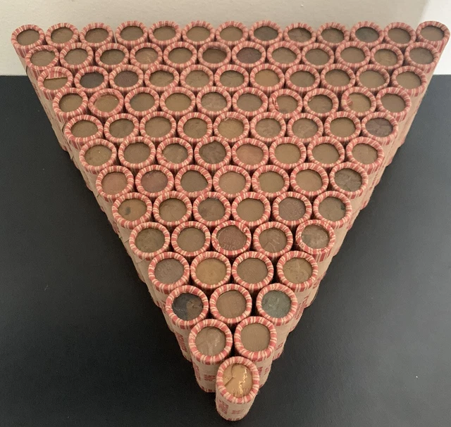 Wheat Penny Shotgun Roll! 1909-1958 50 Coins Steel P D S!