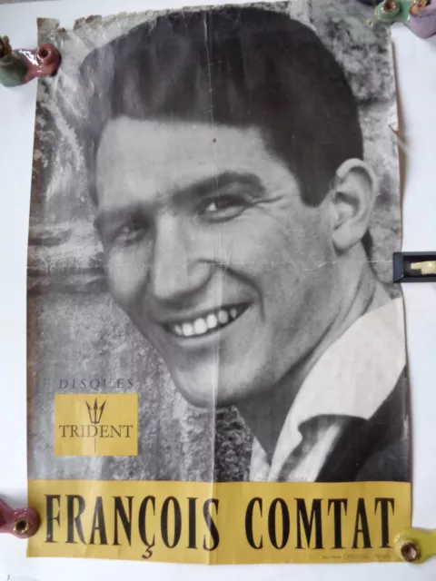 Affiche de la tournée François COMTAT par disques Trident vers 1965