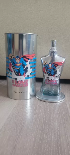 Dose und Flacon (leer) Jean Paul Gaultier / Superman / I Love Gaultier 125 ml