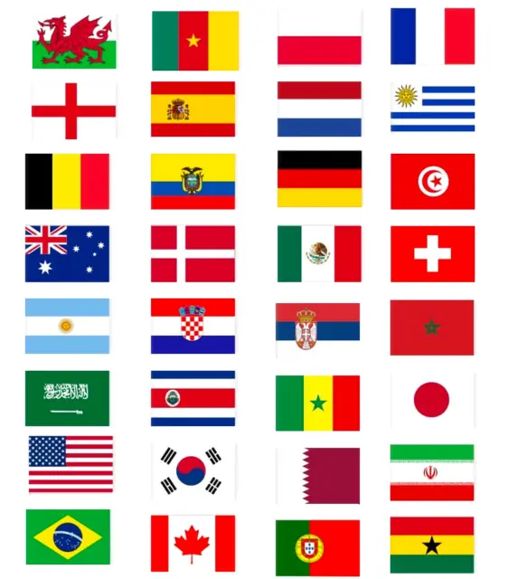 High-Quality Polyester 5ft x 3ft National Country Flags - Various Designs