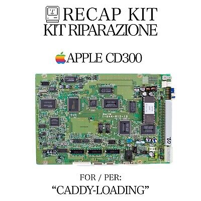 Kit Recap Riparazione Apple CD300 CADDY Loading CD-ROM Capacitor Condensatori 2