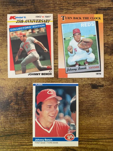 Johnny Bench Baseball Card Lot # 1, Cincinnati Reds