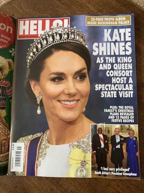 UK HELLO MAGAZINE Kate Middleton Princess of Wales, King Charles ...