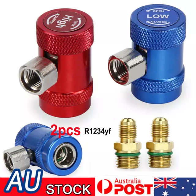 2pcs Connector Adapters R1234yf To R134a High Couplers Connectors
