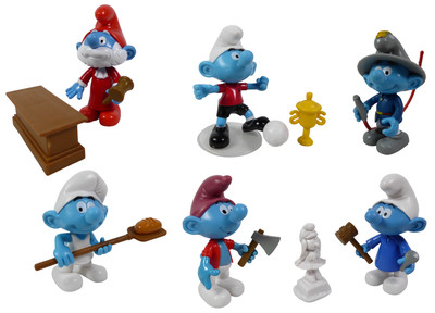FIGURINE PEYO LES Schtroumpfs DeAgostini Schtroumpf Plongeur pvc 7 cm