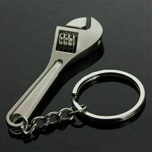 Adjustable Spanner Wrench Keychain Key Ring UK