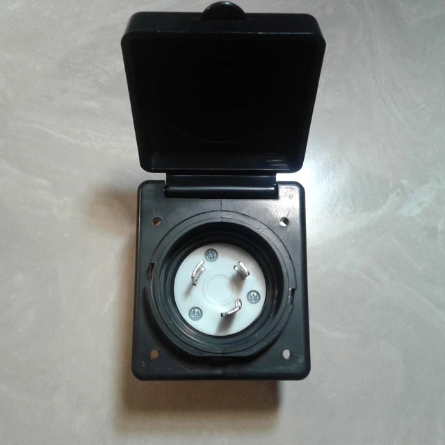 MARINE SHORE POWER Inlet 30A 125 Vac Grounding Model RV 100R 11.95