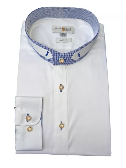 Camicia da sposa camicie uomo costume business camicia tempo libero almsacco bianco blu kar